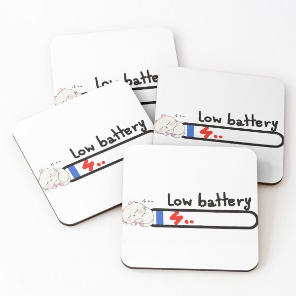 Item preview, Cute Character Battery & Loading Bar Icons Cat designed and sold by Ikattyg.