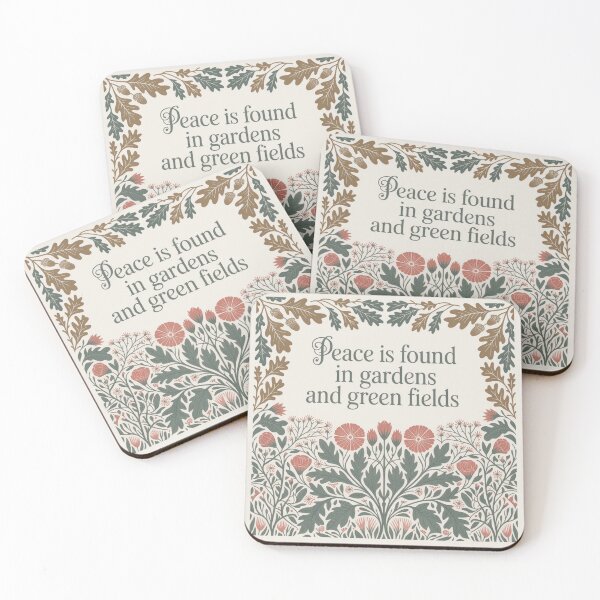 Item preview, Botanical Vintage Cottagecore William Morris inspired Cozy Quotes Floral Decor designed and sold by Heritage Hive Studio.