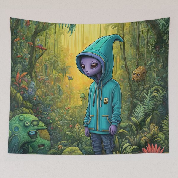 Item preview, Alien in the Jungle designed and sold by Colin Bentham.