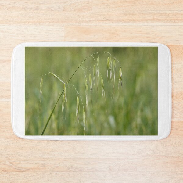 Item preview, Close-Up Of Green Oats In A Vast Field With Drooping Grain Heads For Nature Stock designed and sold by Nmallia.