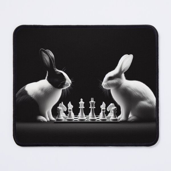 Item preview, Cute rabbits chess playing  designed and sold by Dogandesighn.