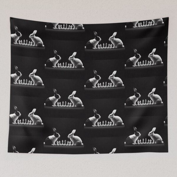 Item preview, Cute rabbits chess playing  designed and sold by Dogandesighn.