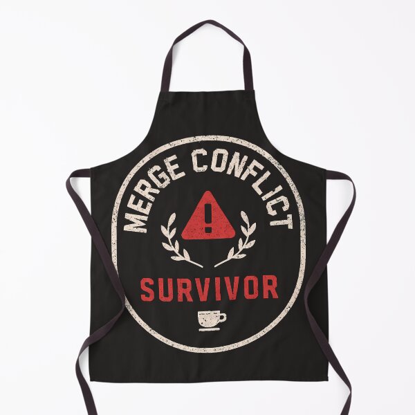 Item preview, MERGE CONFLICT — Survivor Badge Programmer Tee designed and sold by Glam-Spot.