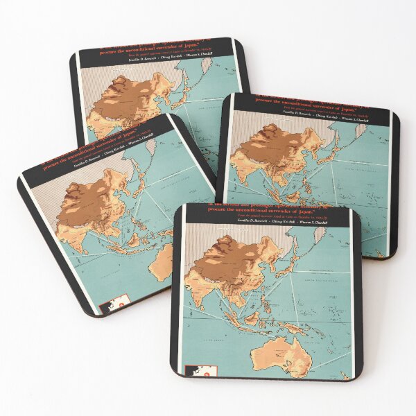 Item preview, Historical WWII Map Poster | The War Against Japan | 1943 Pacific Theater Map | Allied Strategy & Key Locations designed and sold by artofuniverse.