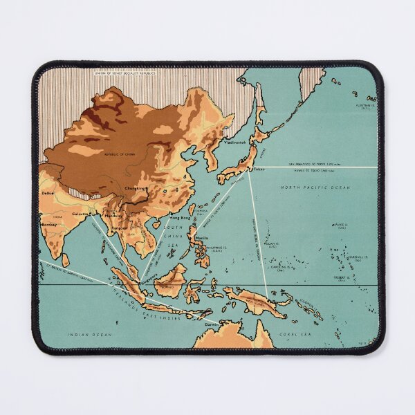 Item preview, Historical WWII Map Poster | The War Against Japan | 1943 Pacific Theater Map | Allied Strategy & Key Locations designed and sold by artofuniverse.