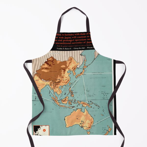 Item preview, Historical WWII Map Poster | The War Against Japan | 1943 Pacific Theater Map | Allied Strategy & Key Locations designed and sold by artofuniverse.