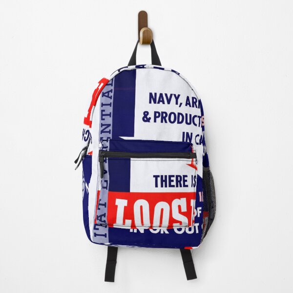 Item preview, World War II Canadian Propaganda Poster | Loose Talk Warning | Bold Red White & Blue Design | Serve in Silence Art Print designed and sold by artofuniverse.
