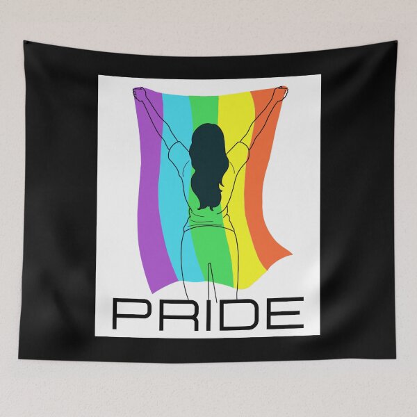 Item preview, Pride Woman with Rainbow Towel LGBT designed and sold by NaGoSphere.