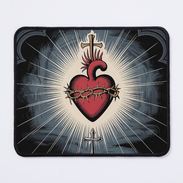 Item preview, Sacred Heart of Jesus Religious Art – Spiritual Catholic Faith Wall Decor & Gift Merchandise designed and sold by 3ac-Arts.