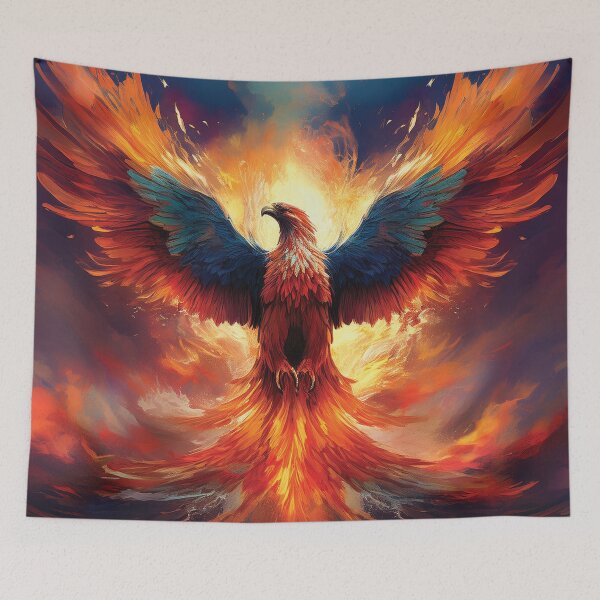 Item preview, Fiery Phoenix Rising designed and sold by MDKey DESIGN.