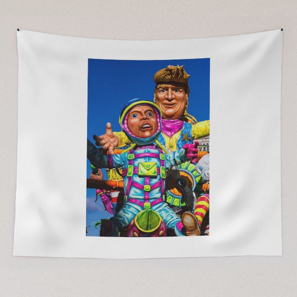 Item preview, Colorful Giant Parade Puppets Tower Over Crowd in Bright Carnival Float Display, Joyful Celebration designed and sold by Nmallia.