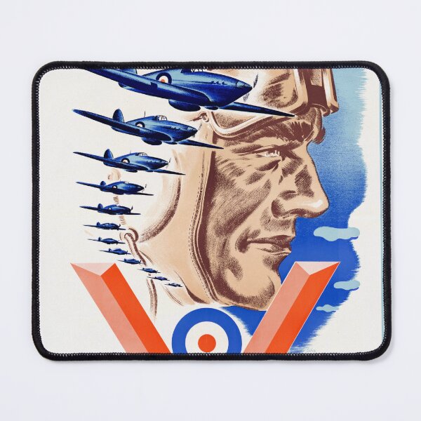 Item preview, World War II Propaganda Poster | To Victory With Our Help | Vintage Air Force Art | Pilot & Fighter Planes | Patriotic Decor designed and sold by artofuniverse.