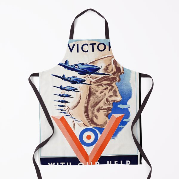 Item preview, World War II Propaganda Poster | To Victory With Our Help | Vintage Air Force Art | Pilot & Fighter Planes | Patriotic Decor designed and sold by artofuniverse.