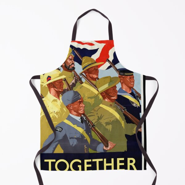 Item preview, WWII Propaganda Poster | British Empire Unity Art | Diverse Soldiers Marching | Colonial Troops | World War 2 History & Art designed and sold by artofuniverse.