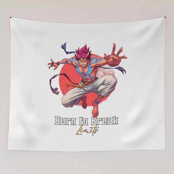 Item preview, Akaza Demon Slayer – Born to Break Limits designed and sold by lamiarte.