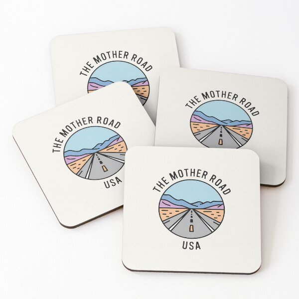 Item preview, Minimalist The Mother Road USA Sticker designed and sold by Horizon Tales.