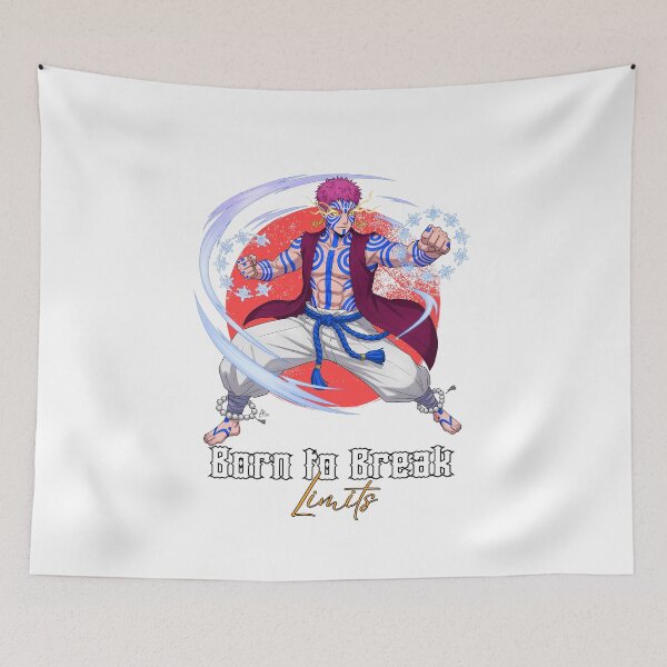 Item preview, Akaza Demon Slayer – Born to Break Limits designed and sold by lamiarte.