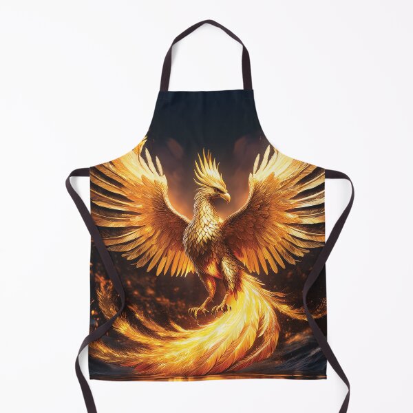 Item preview, Radiant Golden Phoenix with Glowing Wings designed and sold by MDKey DESIGN.