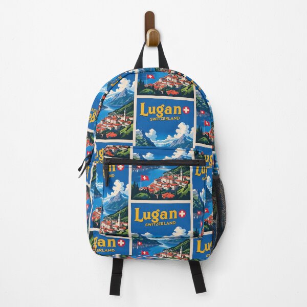 Item preview, Lugano Switzerland 1950s Vintage Travel Tourism designed and sold by TravelersGems.