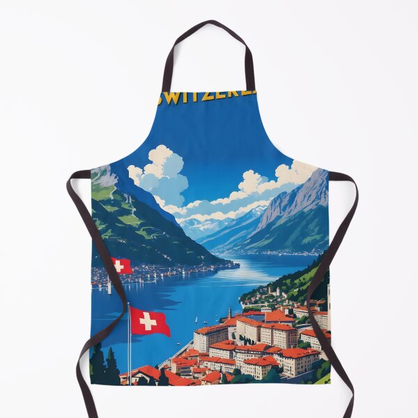 Item preview, Lugano Switzerland 1950s Vintage Travel Tourism designed and sold by TravelersGems.