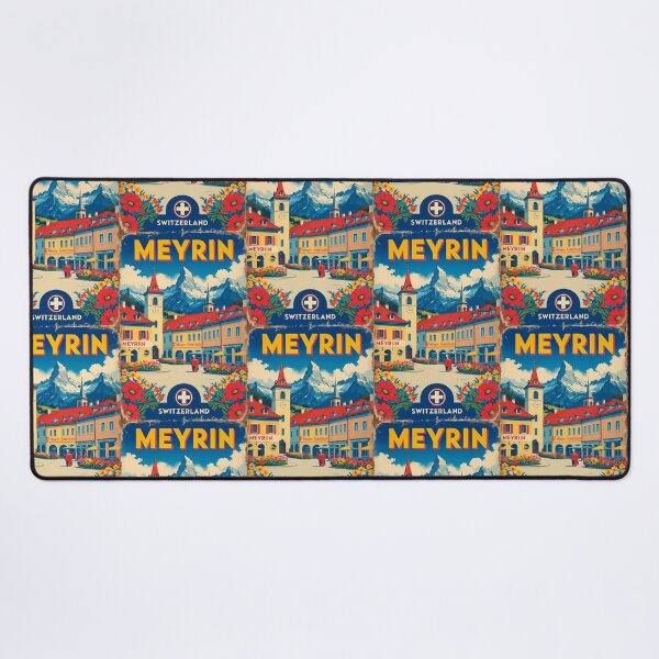 Item preview, Meyrin Switzerland 1950s Vintage Travel Tourism designed and sold by TravelersGems.