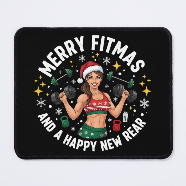 Item preview, Merry Fitmas and a Happy New Rear – Funny Christmas Fitness designed and sold by Jaanussar.
