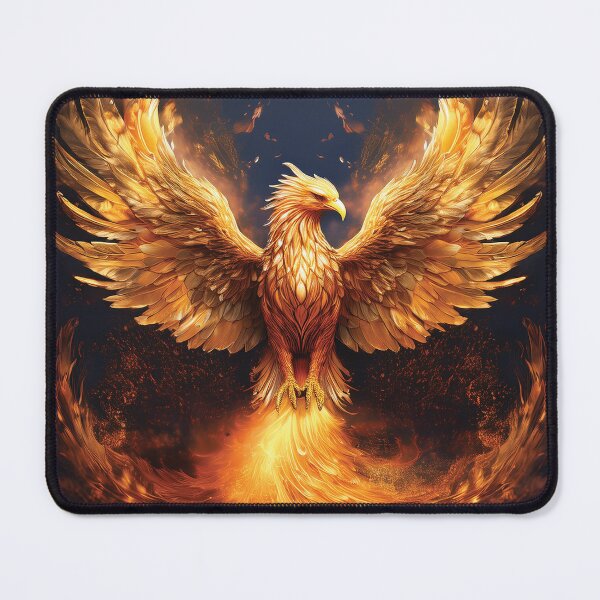 Item preview, Majestic Phoenix in Golden Flames designed and sold by MDKey DESIGN.