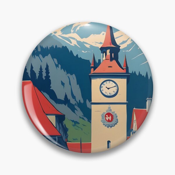 Item preview, Montreux Switzerland 1950s Vintage Travel Tourism designed and sold by TravelersGems.
