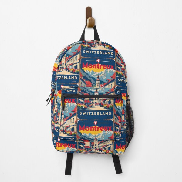 Item preview, Montreux Switzerland 1950s Vintage Travel Tourism designed and sold by TravelersGems.