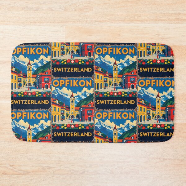 Item preview, Opfikon Switzerland 1950s Vintage Travel Tourism designed and sold by TravelersGems.