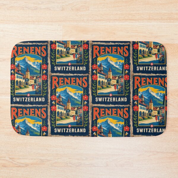 Item preview, Renens Switzerland 1950s Vintage Travel Tourism designed and sold by TravelersGems.