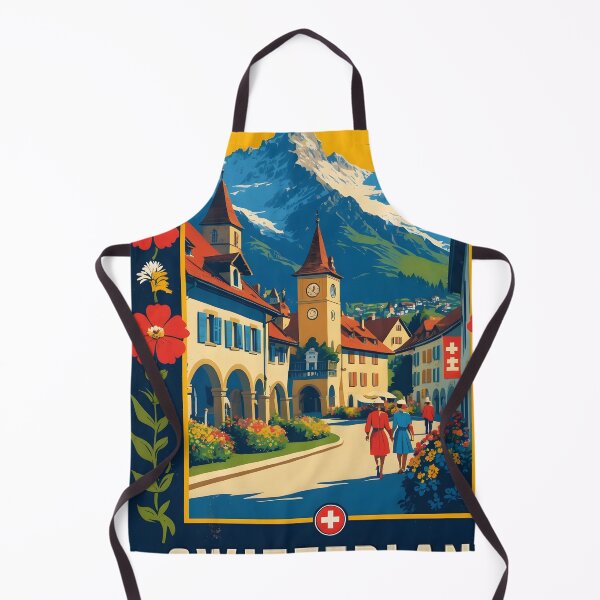 Item preview, Renens Switzerland 1950s Vintage Travel Tourism designed and sold by TravelersGems.