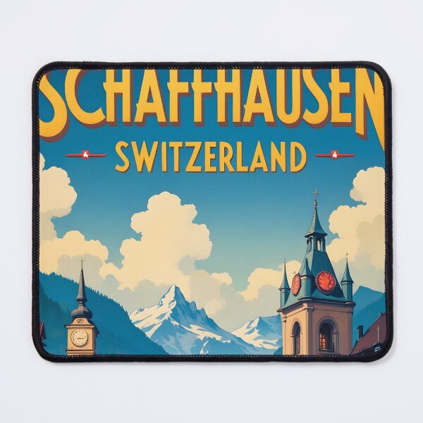Item preview, Schaffhausen Switzerland 1950s Vintage Travel Tourism designed and sold by TravelersGems.