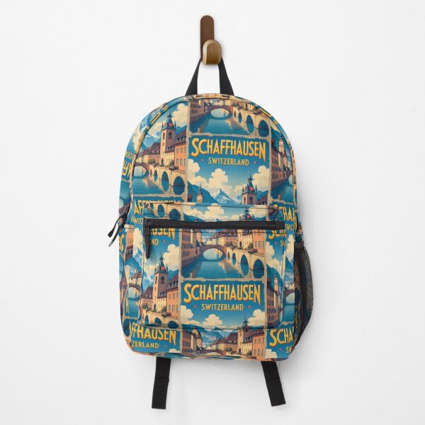 Item preview, Schaffhausen Switzerland 1950s Vintage Travel Tourism designed and sold by TravelersGems.