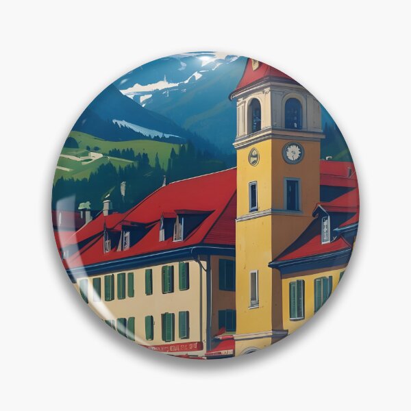 Item preview, Riehen Switzerland 1950s Vintage Travel Tourism designed and sold by TravelersGems.