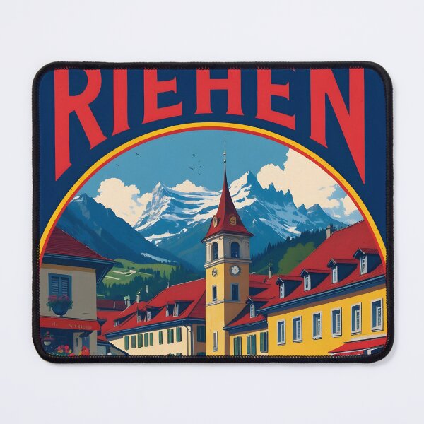 Item preview, Riehen Switzerland 1950s Vintage Travel Tourism designed and sold by TravelersGems.