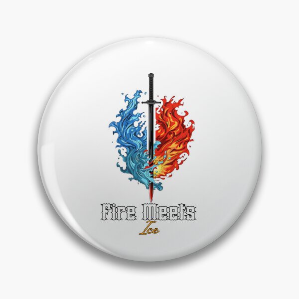 Item preview, Demon Slayer Sword – Fire Meets Ice designed and sold by lamiarte.