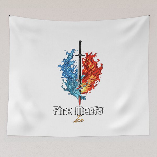 Item preview, Demon Slayer Sword – Fire Meets Ice designed and sold by lamiarte.