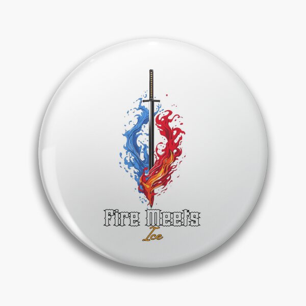 Item preview, Demon Slayer Sword – Fire Meets Ice designed and sold by lamiarte.