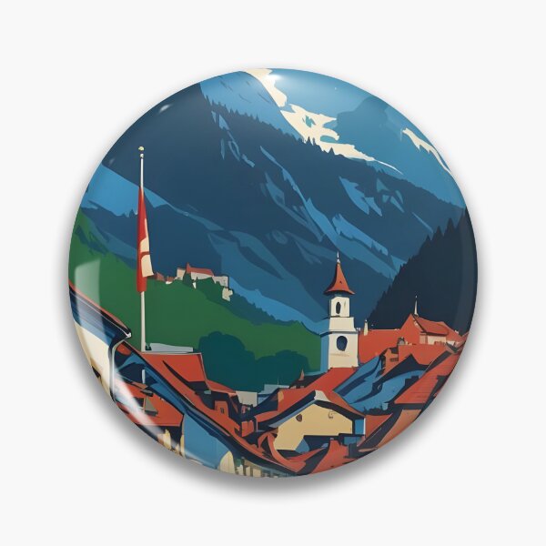 Item preview, Neuchatel Switzerland 1950s Vintage Travel Tourism designed and sold by TravelersGems.