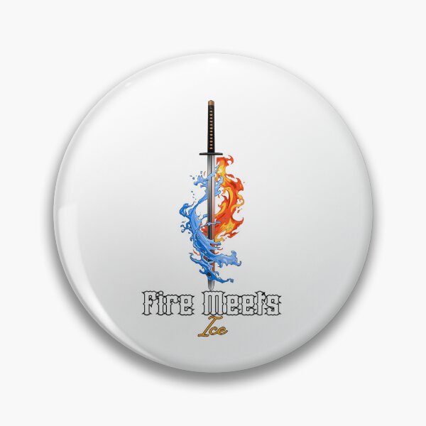 Item preview, Demon Slayer Sword – Fire Meets Ice designed and sold by lamiarte.