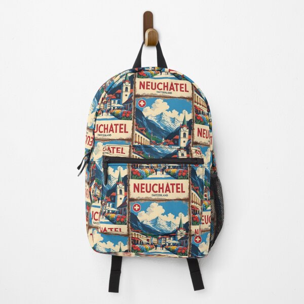 Item preview, Neuchatel Switzerland 1950s Vintage Travel Tourism designed and sold by TravelersGems.