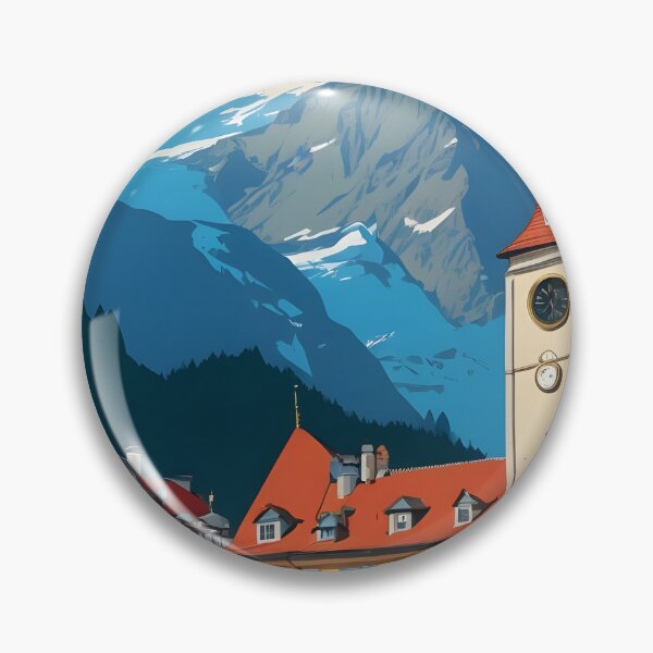 Item preview, Schlieren Switzerland 1950s Vintage Travel Tourism designed and sold by TravelersGems.