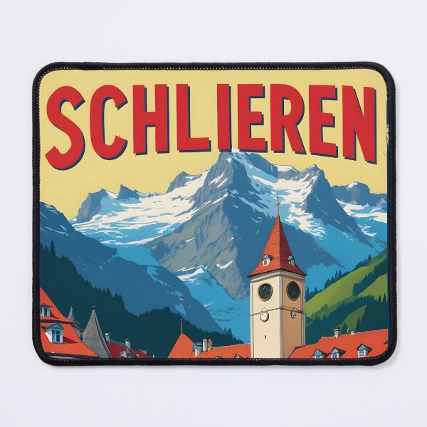 Item preview, Schlieren Switzerland 1950s Vintage Travel Tourism designed and sold by TravelersGems.
