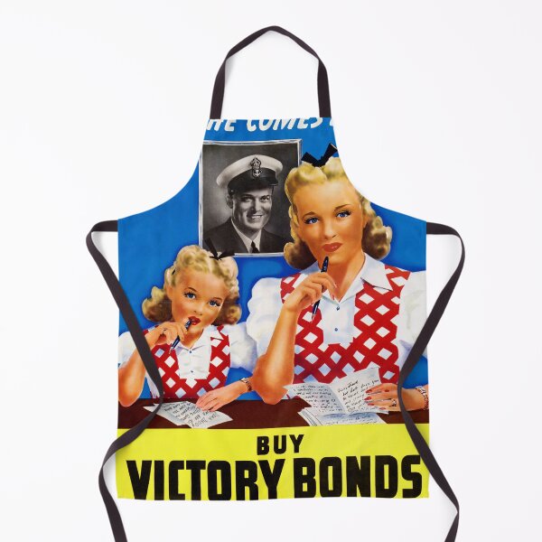 Item preview, Vintage WWII Propaganda Poster | Buy Victory Bonds | Mother & Daughter | Patriotic Home Front | Support Troops Art Print designed and sold by artofuniverse.