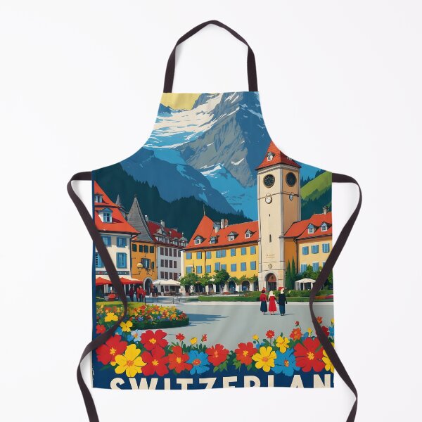 Item preview, Schlieren Switzerland 1950s Vintage Travel Tourism designed and sold by TravelersGems.