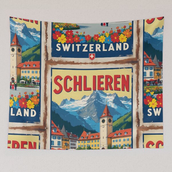 Item preview, Schlieren Switzerland 1950s Vintage Travel Tourism designed and sold by TravelersGems.