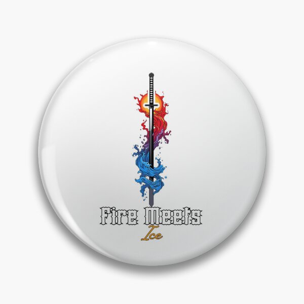 Item preview, Demon Slayer Sword – Fire Meets Ice designed and sold by lamiarte.