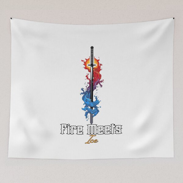 Item preview, Demon Slayer Sword – Fire Meets Ice designed and sold by lamiarte.
