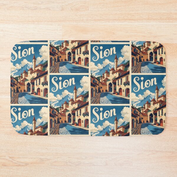 Item preview, Sion Switzerland 1950s Vintage Travel Tourism designed and sold by TravelersGems.